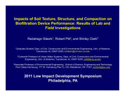 Impacts of Soil Texture, Structure, and Compaction on Bioinfiltration