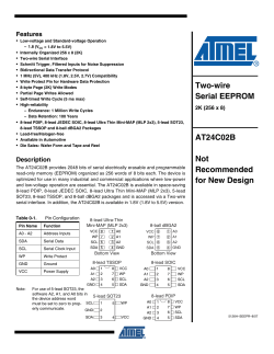 AT24C02B - Atmel Corporation