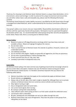 Guide to Safety - Rottnest Island