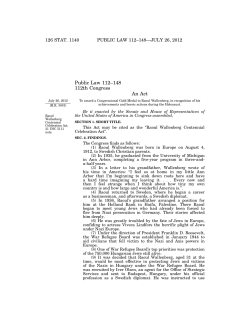 Public Law 112&ndash;148 112th Congress An Act
