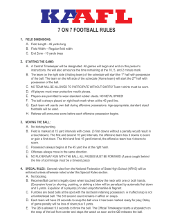 7 on 7 football rules