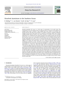 Dissolved aluminium in the Southern Ocean