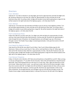 Directions - Powder House Lodge