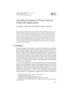 An Explicit Treatment of Cubic Function Fields with Applications