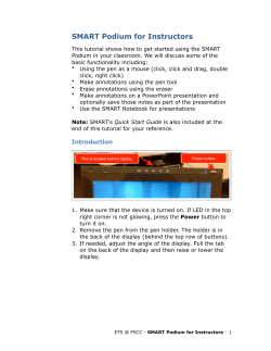 SMART Podium for Instructors