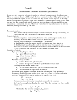 Discussion Problem Solutions