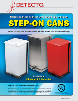 Step On Cans Bulletin