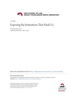 Exposing the Institutions That Mask Us