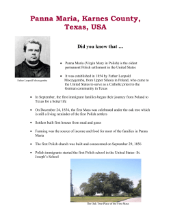 Panna Maria, Karnes County, Texas, USA