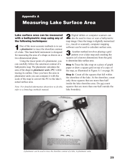Measuring Lake Surface Area
