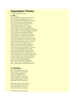September Poems