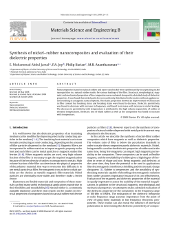 Synthesis of nickel&ndash;rubber nanocomposites and