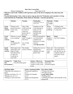 Busy Bees Lesson Plan