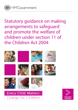 Statutory guidance on making arrangements to
