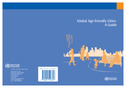 Global Age-friendly Cities: A Guide