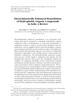 Electrokinetically Enhanced Remediation of Hydrophobic Organic