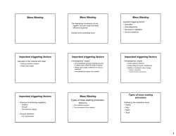 Mass Wasting