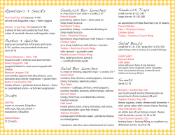 catering menu