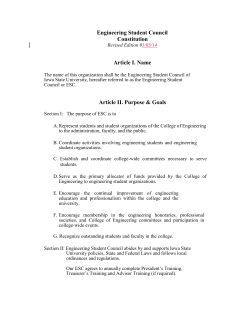 ESC Current constitution - Iowa State University`s College of