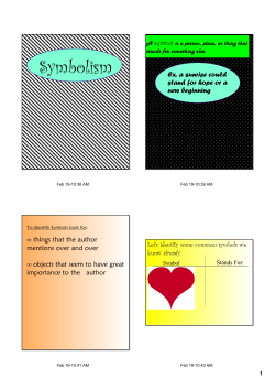 Symbolism - TeacherWeb