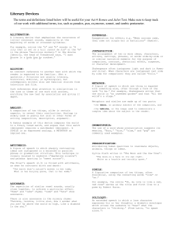 Literary Devices - Newton.k12.ma.us