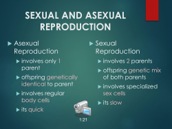 sexual and asexual reproduction