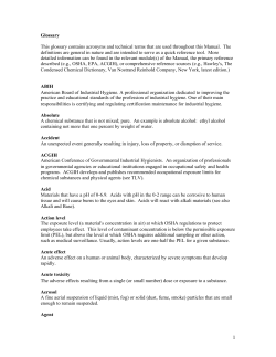 Glossary This glossary contains acronyms and technical terms that