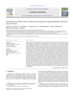 Simulating the effects of the southern pine beetle on regional