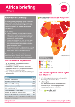 Africa briefing