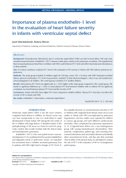 Importance of plasma endothelin-1 level in the evaluation of heart