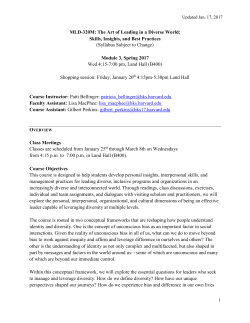 MLD-320M: The Art of Leading in a Diverse World