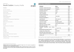South Sudan: Country Profile