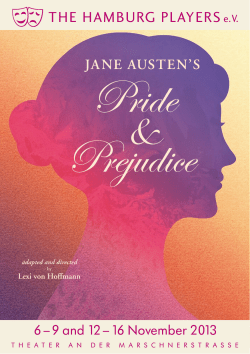 Programme Pride and Prejudice