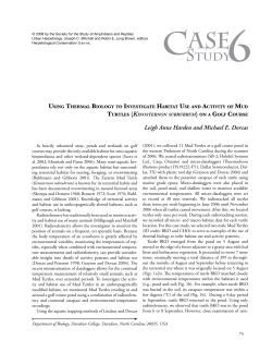 Harden, L.A. and M.E. Dorcas. 2008. Using thermal biology to