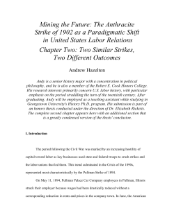CHAPTER TWO: TWO SIMILAR STRIKES, TWO DIFFERENT