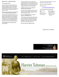 harriet tubman special resource study