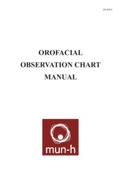 orofacial observation chart manual - Mun-H