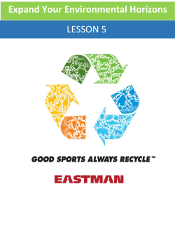 Lesson 5: Expand Your Environmental Horizons