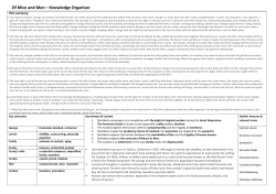 EnglishYear9KnowledgeOrganiserOfmiceandmen