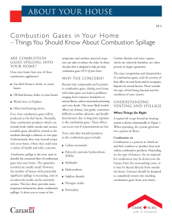 Combustion Gases in Your Home