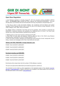 Open Race Regulation