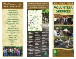 Our Brochure - Kent County Parks