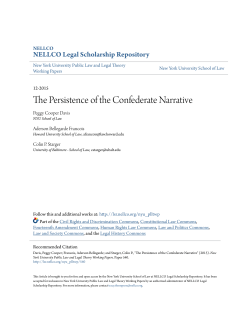 The Persistence of the Confederate Narrative