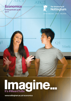 the economics undergraduate study brochure