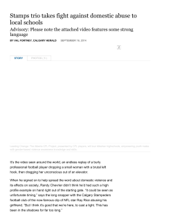 Stamps trio takes fight against domestic abuse to local schools