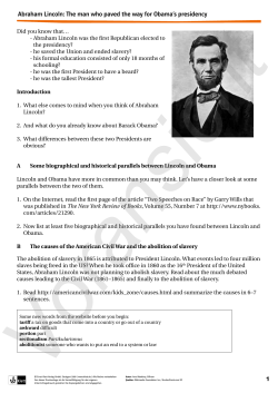 Abraham Lincoln: The man who paved the way for