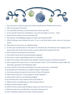 In the song the Twelve Days of Christmas, `my true love
