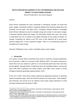 south africans willingness to pay for renewable and nuclear energy