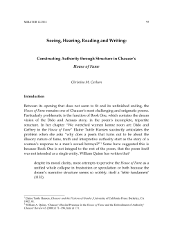 Seeing, Hearing, Reading and Writing: