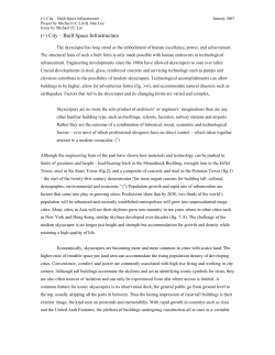 (+) City &ndash; Built Space Infrastructure